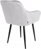2er Set Esszimmerstühle Stanley Samt grau 