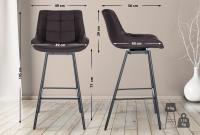 4er Set Barhocker Weston Schwenkbar Kunstleder braun 