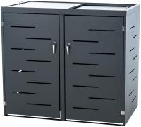 2er Mülltonnenverkleidung Tanis anthrazit