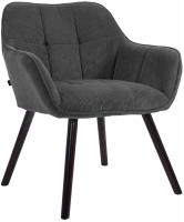 Esszimmerstuhl Vienna Cord schwarz dunkelgrau 