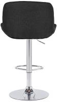 2er Set Barhocker Solon Chrom Stoff  schwarz