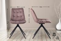 Esszimmerstuhl Merna Samt braun 