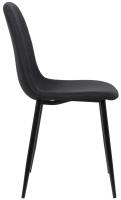 4er Set Stühle Giverny Stoff schwarz 