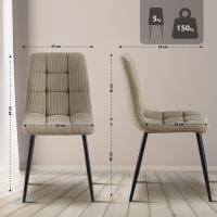 Esszimmerstuhl Tilde Cord taupe 