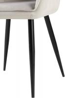 2er Set Esszimmerstuhl Boise Samt grau 