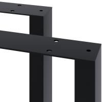 2x Tischbeine Ilkan, 90 cm schwarz 