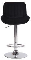 2er Set Barhocker Lentini Samt chrom schwarz 
