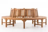 Baumbank Novum rund 250 cm teak Baumbank Novum rund 250 cm teak
