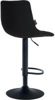 2er Set Barhocker Jerry Kunstleder schwarz schwarz 