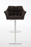 Barhocker Damaso W Stoff braun 