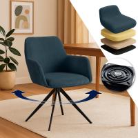 Esszimmerstuhl Olema Cord blau 