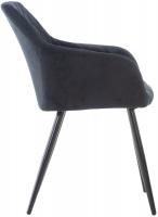 Esszimmerstuhl Shila Samt schwarz 