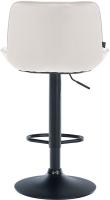 2er Set Barhocker Vonore Samt schwarz creme 