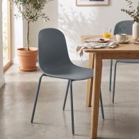 4er Set Stuhl Hardin dunkelgrau 