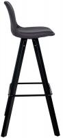 Barhocker Corbin Stoff Square schwarz dunkelgrau 