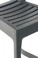 4er Set Barhocker Ares dunkelgrau 