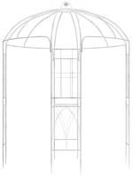 Pavillon Keira antik weiß 