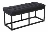 Sitzbank Amun Stoff Schwarz 100 cm schwarz