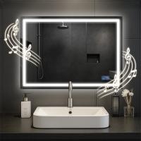 Badspiegel Jaffrey 50x70 mit Bluetooth  klarglas 