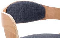 2er Set Stühle Kingston Stoff natura/blau 
