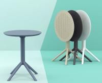 Klapptisch Sky rund schwarz 