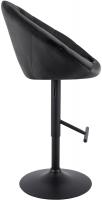 Barhocker London Samt schwarz schwarz 