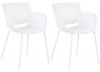 2er Set Stuhl Alpena weiß