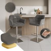 Barhocker Damaso E Cord taupe 