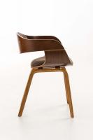 Besucherstuhl Kingston Stoff walnuss/braun 
