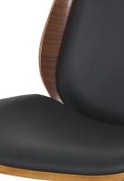 Bürostuhl Mitch schwarz walnuss/schwarz 