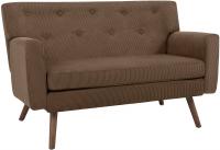 Sofa Kioni Cord dunkelbraun