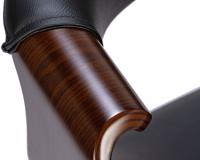 Esszimmerstuhl Foley Kunstleder walnuss/schwarz 