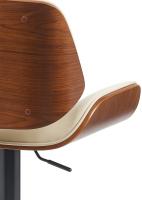 Barhocker Beverley B Kunstleder walnuss/creme 