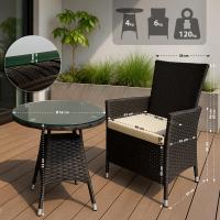 Sitzgruppe Fireda dunkelbraun 