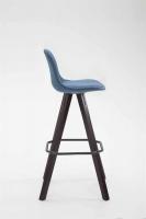 Barhocker Franklin Stoff Square Cappuccino (eiche) blau 