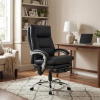 Bürostuhl Sirba mit Massagefunktion Kunstleder schwarz 