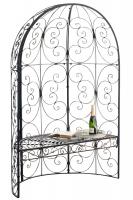 Halbpavillon Rosie mit Sitzbank bronze 