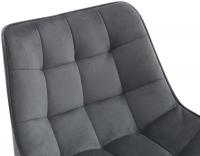 2er Set Barhocker Dartford Samt dunkelgrau 