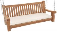 Schaukelbank Joyce mit Sitzkissen 150 cm + teak  creme 