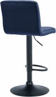 Barhocker Peru Samt schwarz blau 