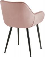 4er Set Stuhl Tanna Samt pink 
