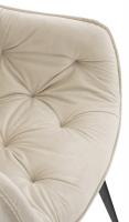 Stuhl Tanna Samt creme 