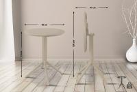 Klapptisch Sky rund taupe Klapptisch Sky rund taupe
