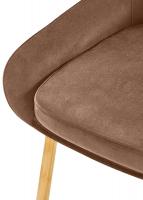 Esszimmerstuhl Elmira Samt gold braun 