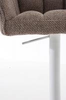 Barhocker Damaso W Stoff terrabraun 