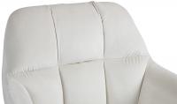 Barhocker Natoma Samt weiß creme 