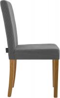 2er Set Esszimmerstuhl Ina Cord antik hell grau 