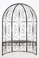 Halbpavillon Rosie mit Sitzbank bronze