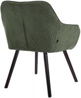 Esszimmerstuhl Vienna Cord schwarz grün 