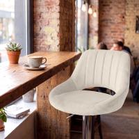 Barhocker HD Milet C Samt creme 
